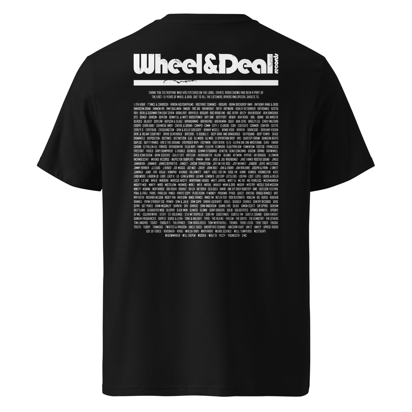 W&DXV 15 years of Wheel & Deal Top Pocket T Shirt