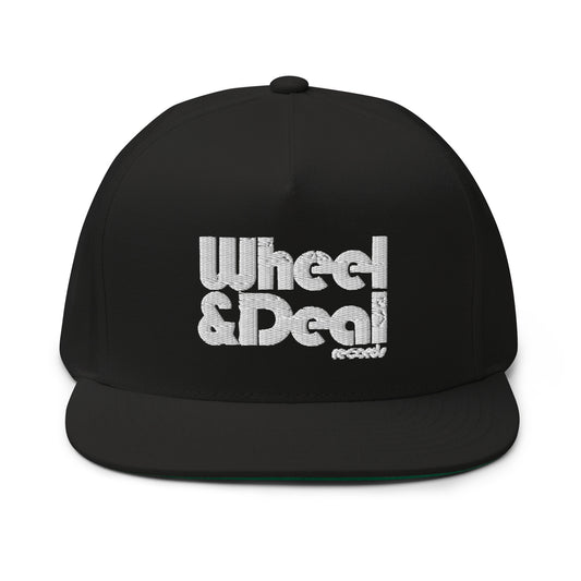 Wheel & Deal Classic Embroidered Flat Bill Cap